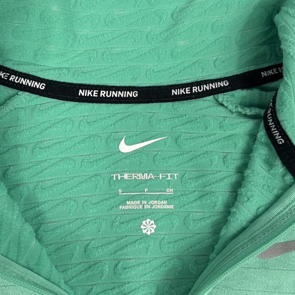 Nike Therma-FIT Running Pullover Womens Small Mint Green 1/4 Zip Long Sleeve - Picture 4 of 10